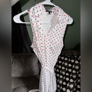 Express sleeveless shirt dress